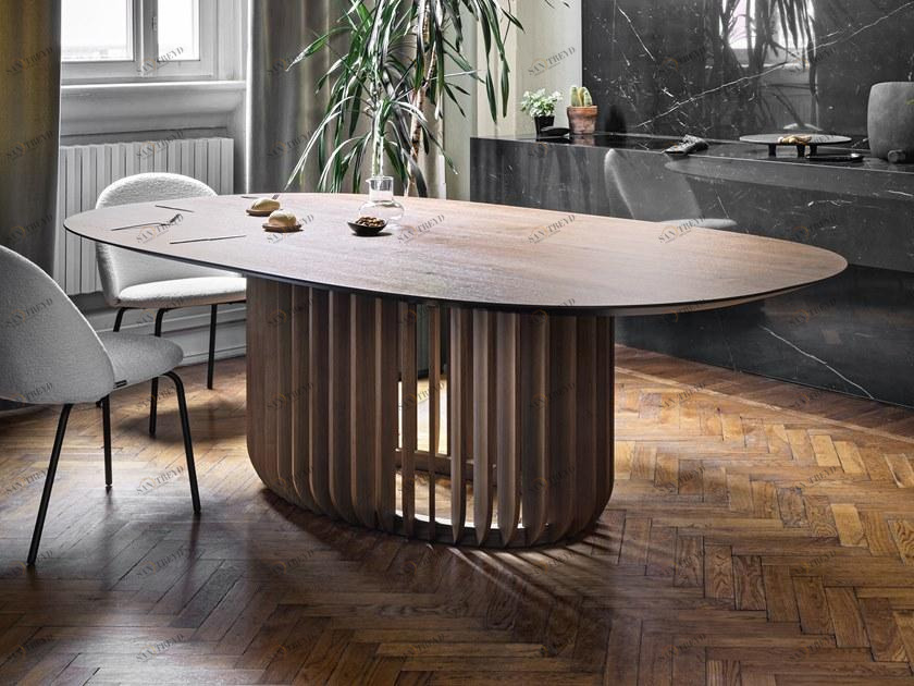 Miniforms Овальный деревянный стол sun-id-1377463