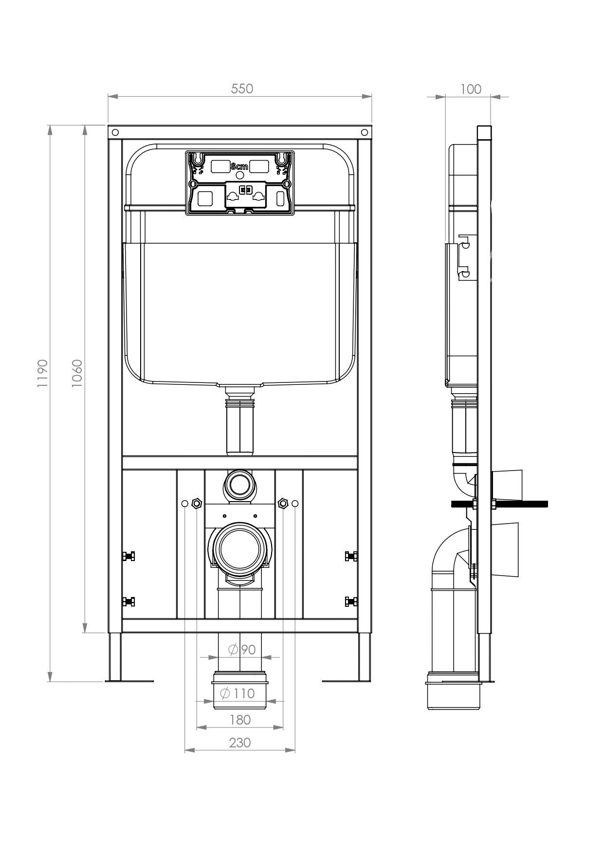 SL-04 Инсталляция с кнопкой LAB.Space  - Вид №1