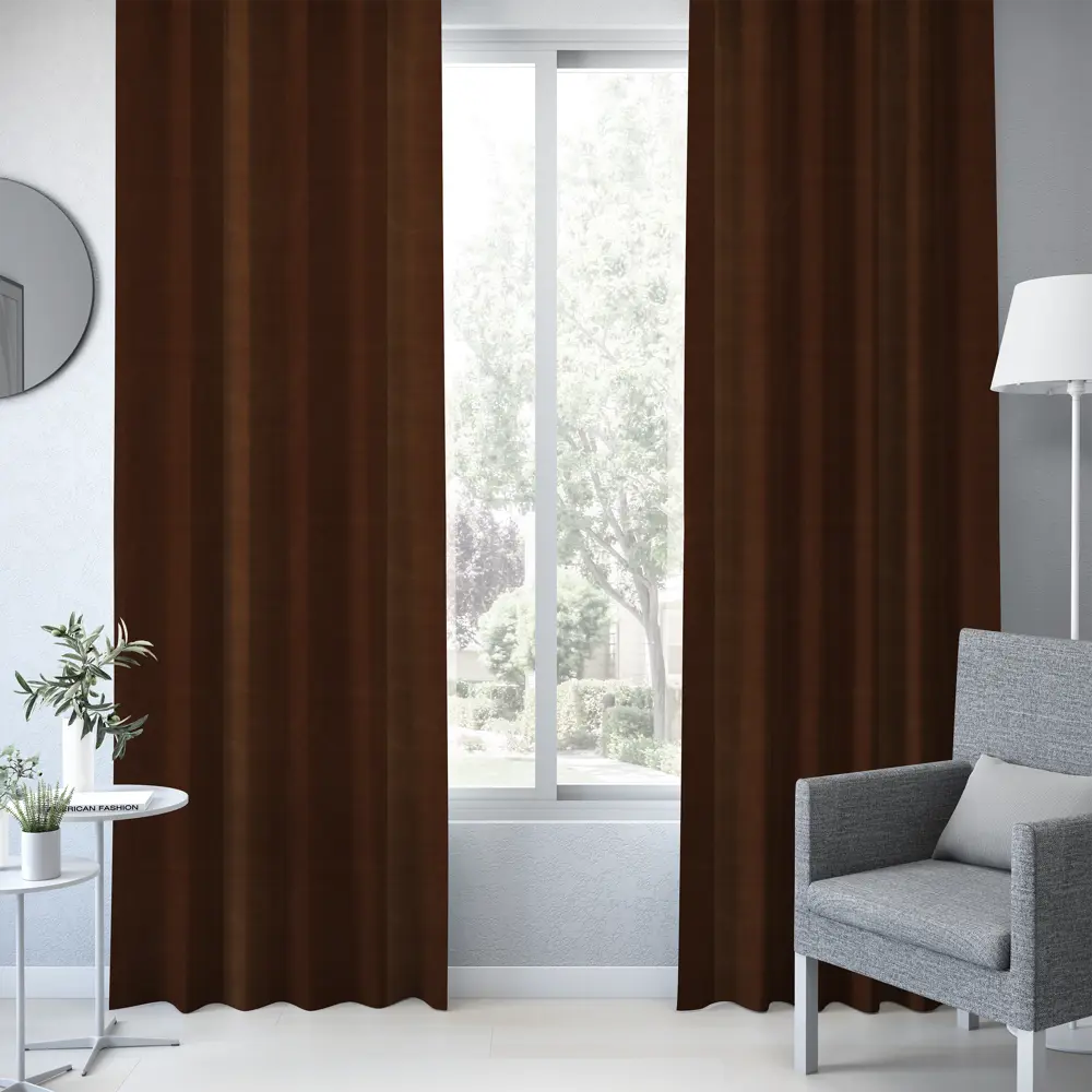 Штора на ленте Rosari 160x280 см цвет коричневый 83406984 STLM-2085502 INSPIRE  - Вид №3