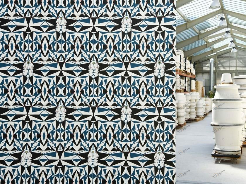 LELIEVRE Флизелиновые обои с геометрическим рисунком Deuxieme chapitre - jean cocteau 6461