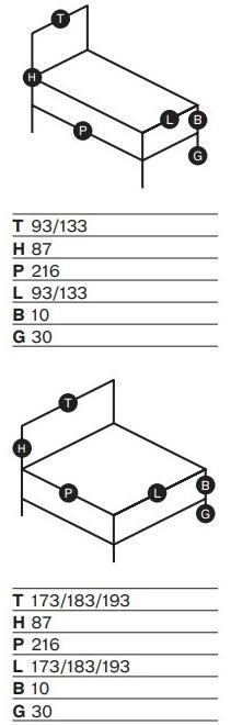 Frauflex Съемная кровать с мягким изголовьем Degrise sun-id-1504961 - Вид №6