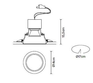 Утопленный потолочный светильник Fabbian Tools ARCH-00039128 - Вид №2