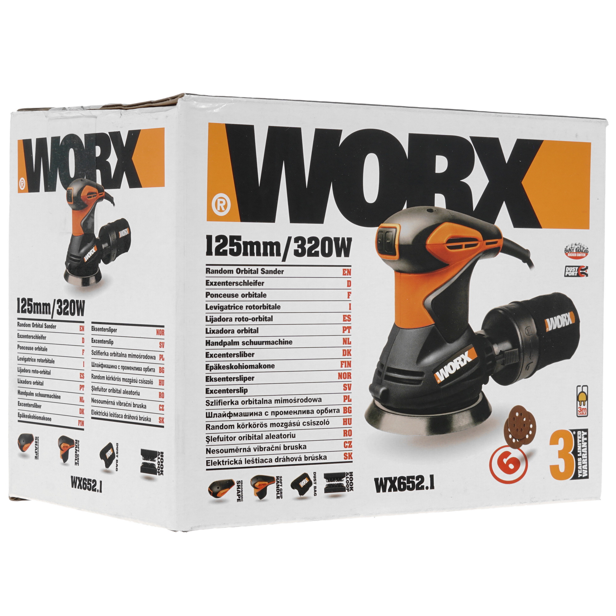 Эксцентриковая шлифмашинка WORX WX652.1 8199946 STDN-0063102 - Вид №8