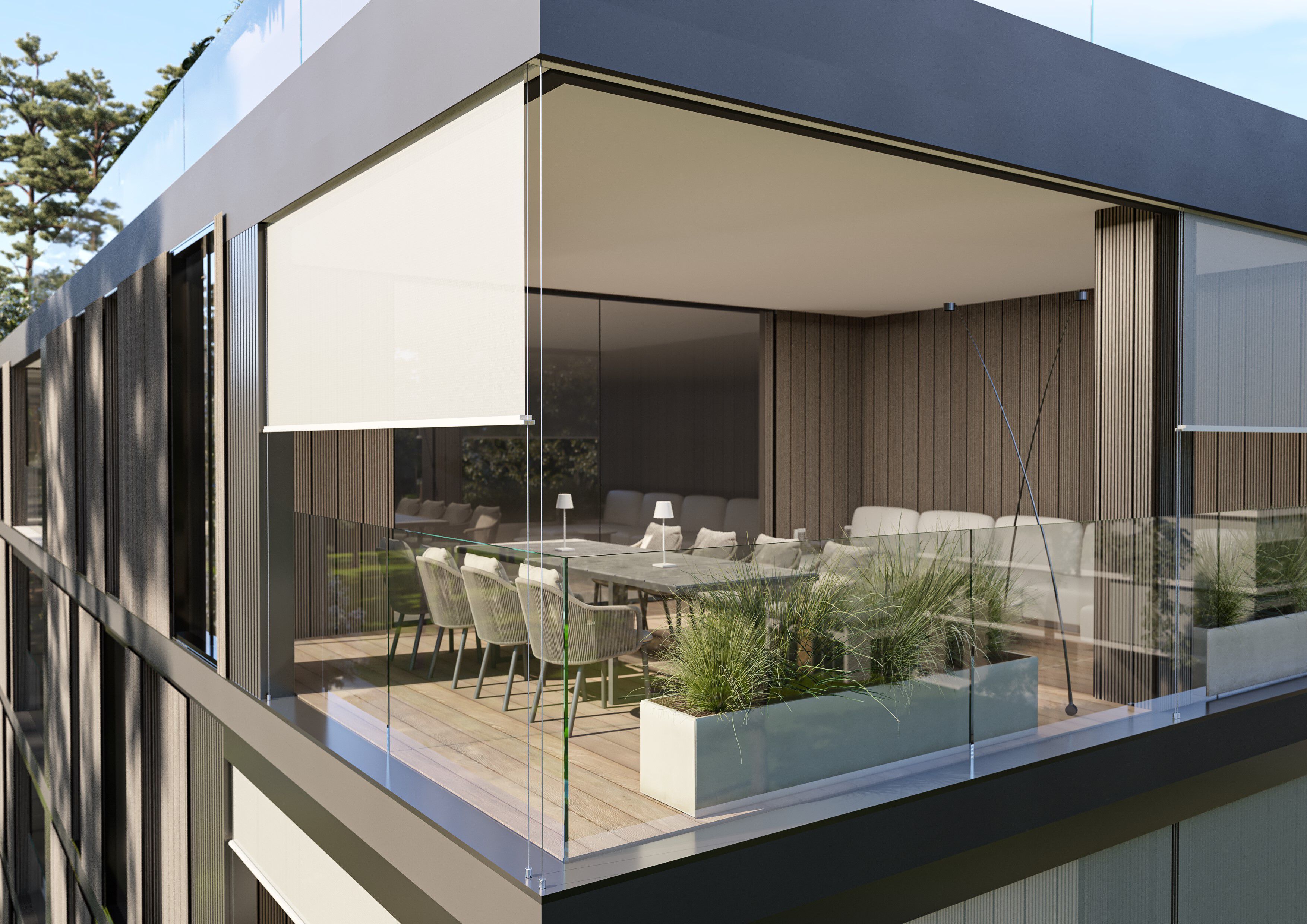 Технический тканевый навес KE Outdoor Design SCREENY ARCH-00083274 - Вид №1