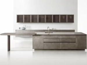 Giorgetti Модульная деревянная кухня со встроенными ручками