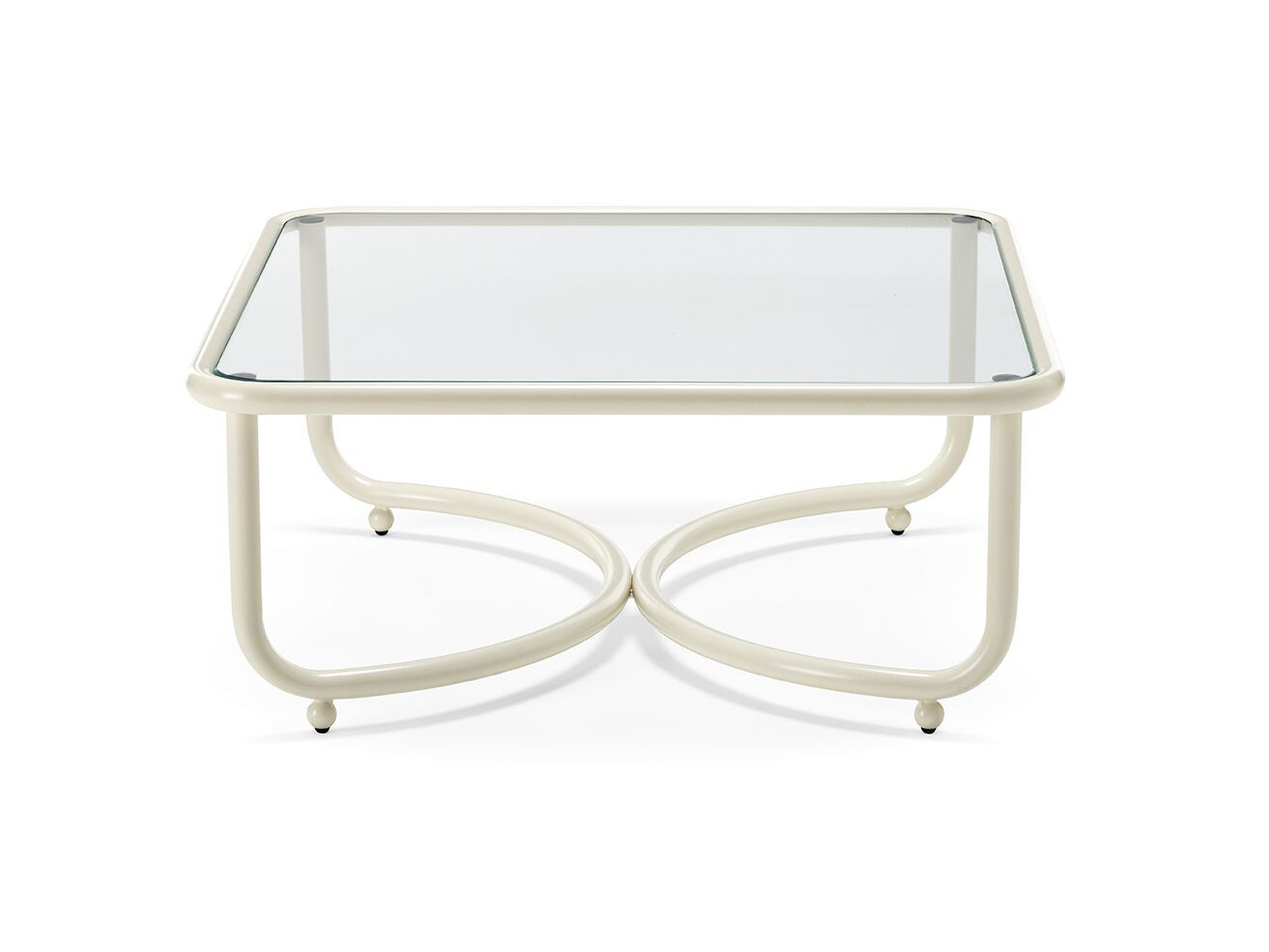 Квадратный садовый стол из нержавеющей стали и стекла Exteta Jacquemus + Exteta Special Re-Edition ARCH-00103897