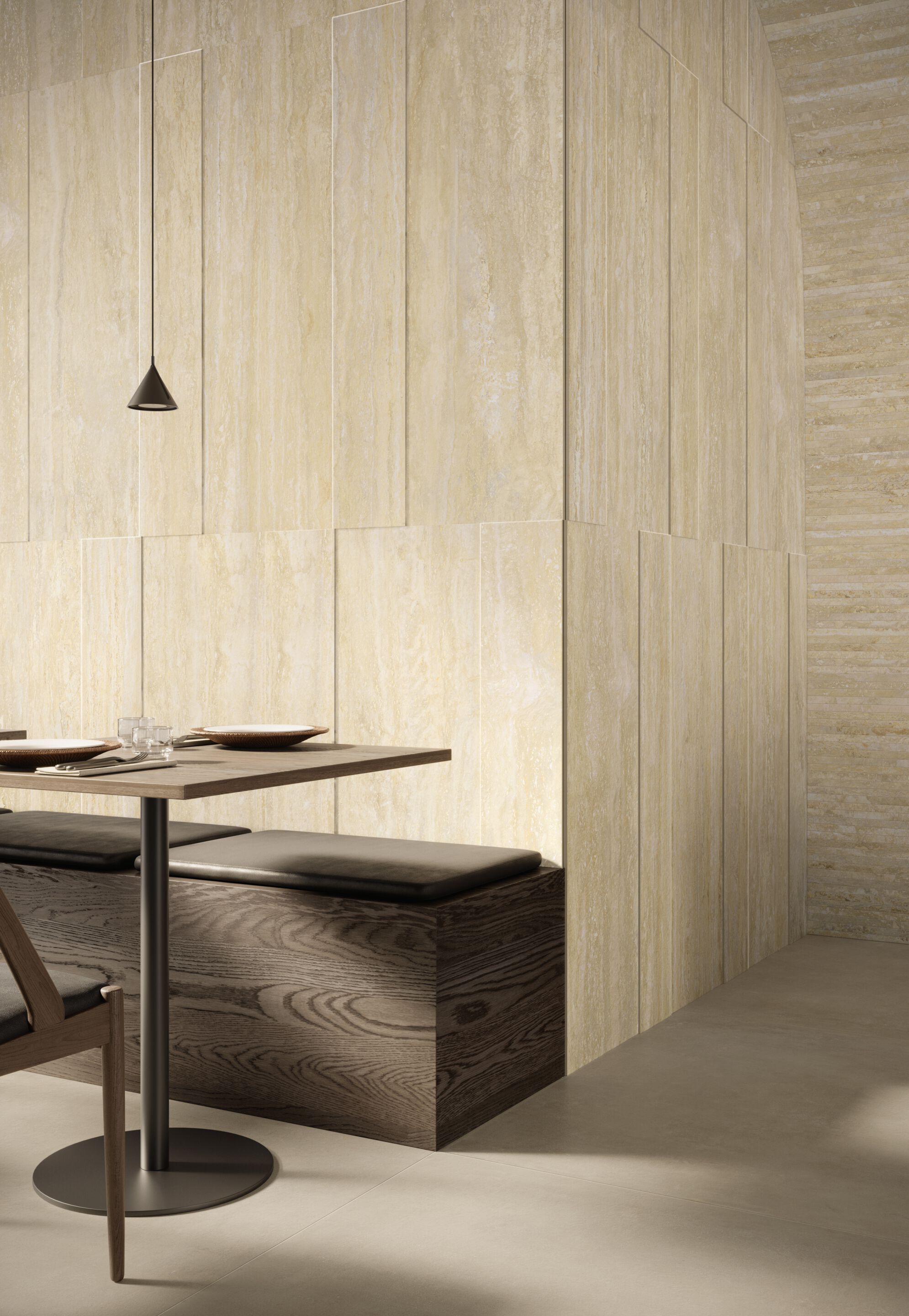 Напольное / керамогранит с эффектом травертина Italgraniti травертины ARCH-00142504 - Вид №3