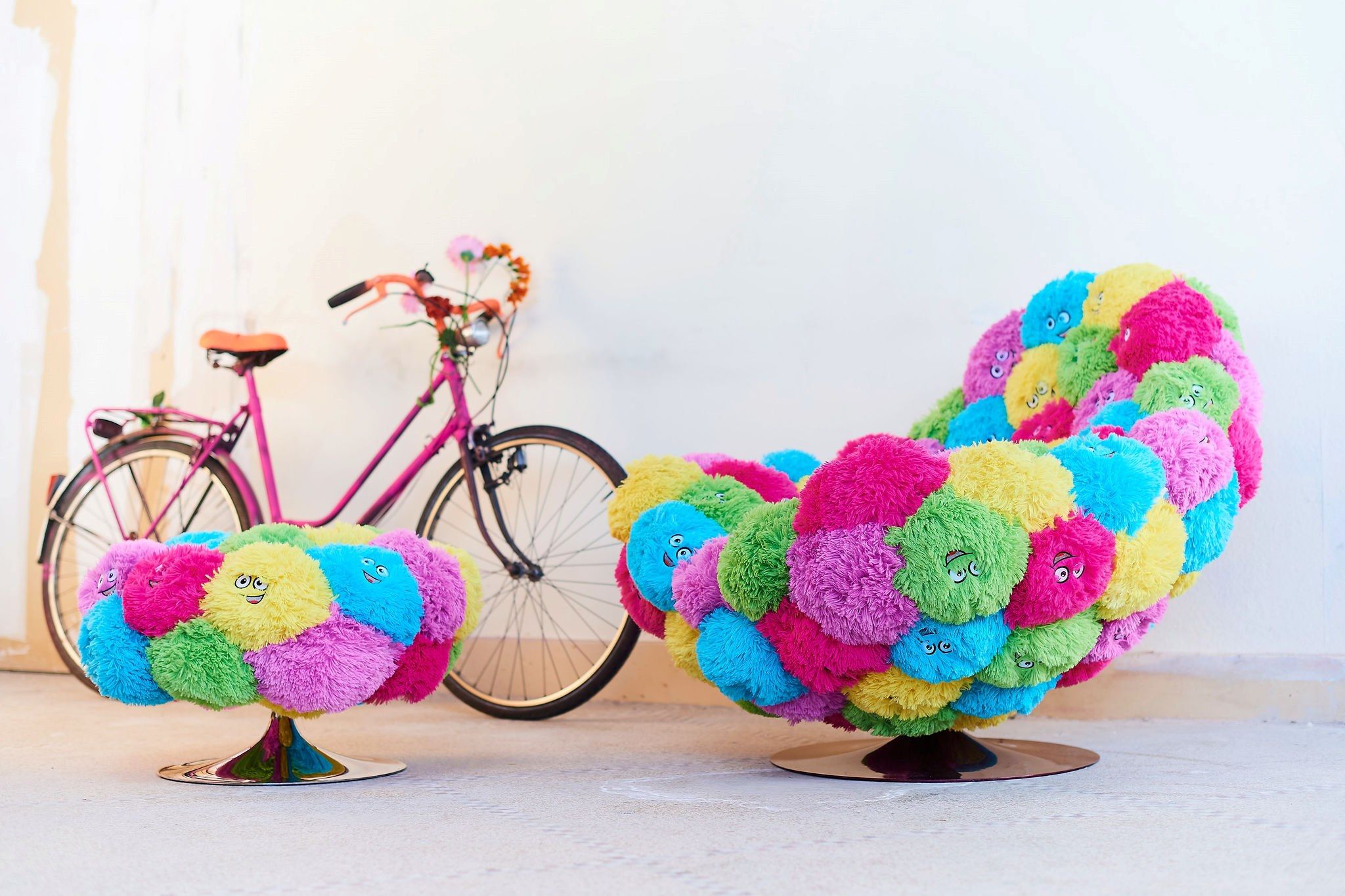 Полиэстер круглый пуф APCOLLECTION CANDY ARCH-00144252 - Вид №3