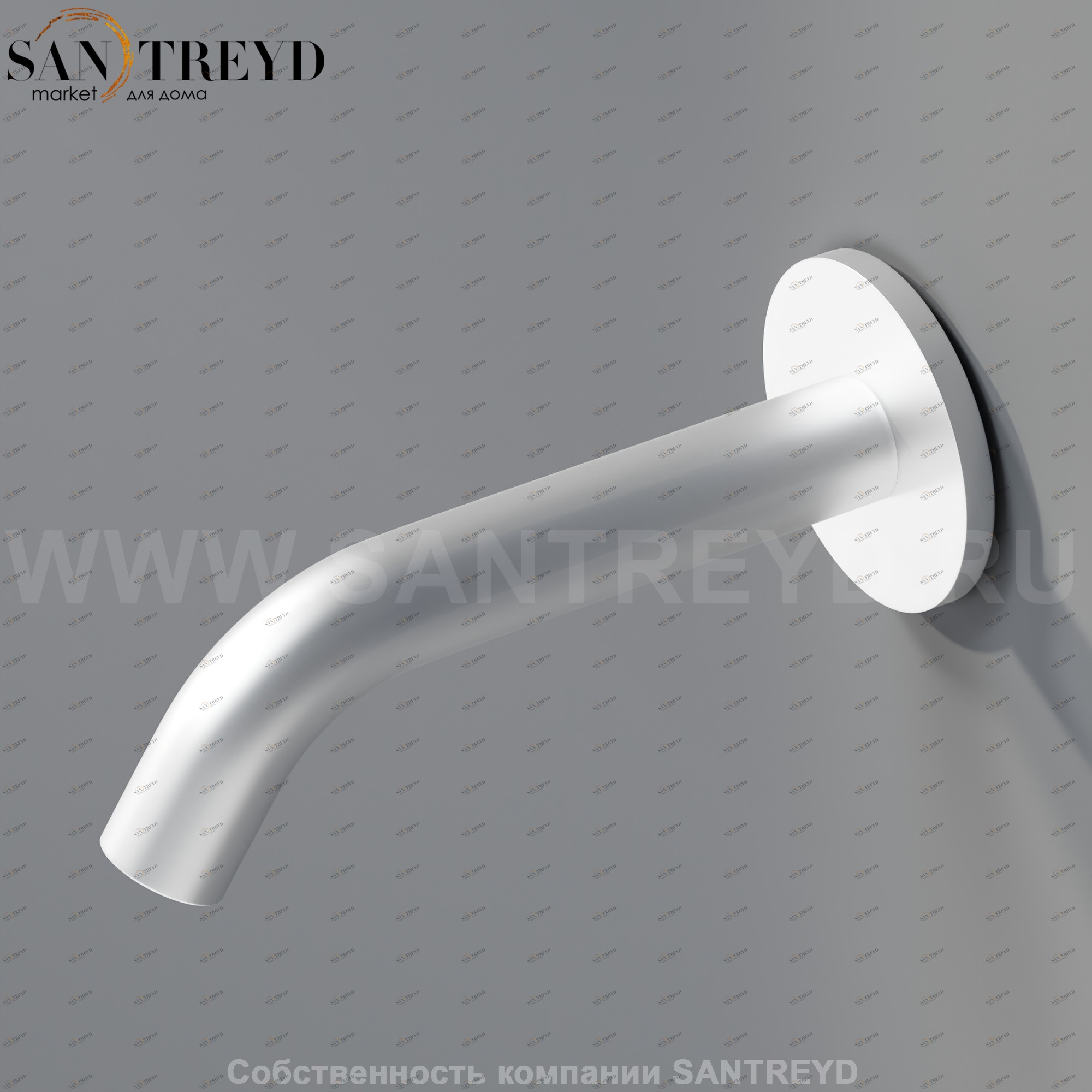 Настенный смеситель 15 см MET032SP FEZ для раковины хромированный матовый Agape MET032RSP