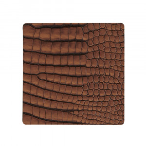 5711590940755 cognac подстаканник квадратный 10x10 см BUBOLA E NAIBO CROCO