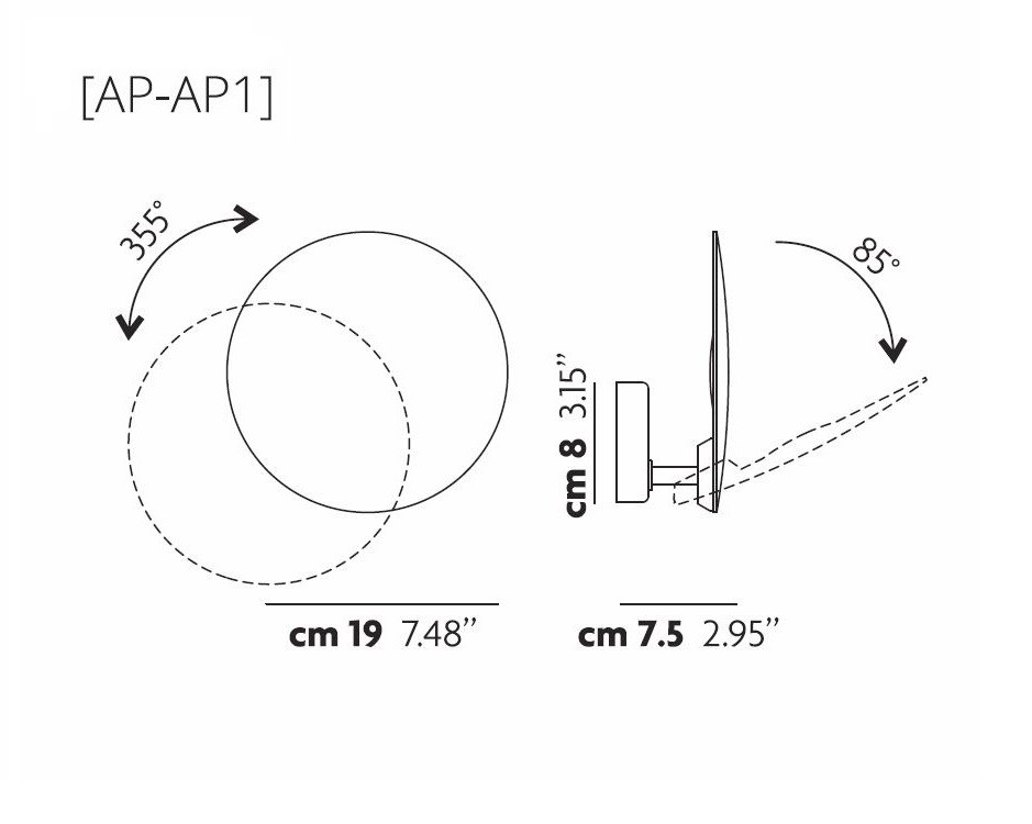 Studio Design Puzzle Round AP1 159005 светильник настенный Studio Italia Design 109935 - Вид №4