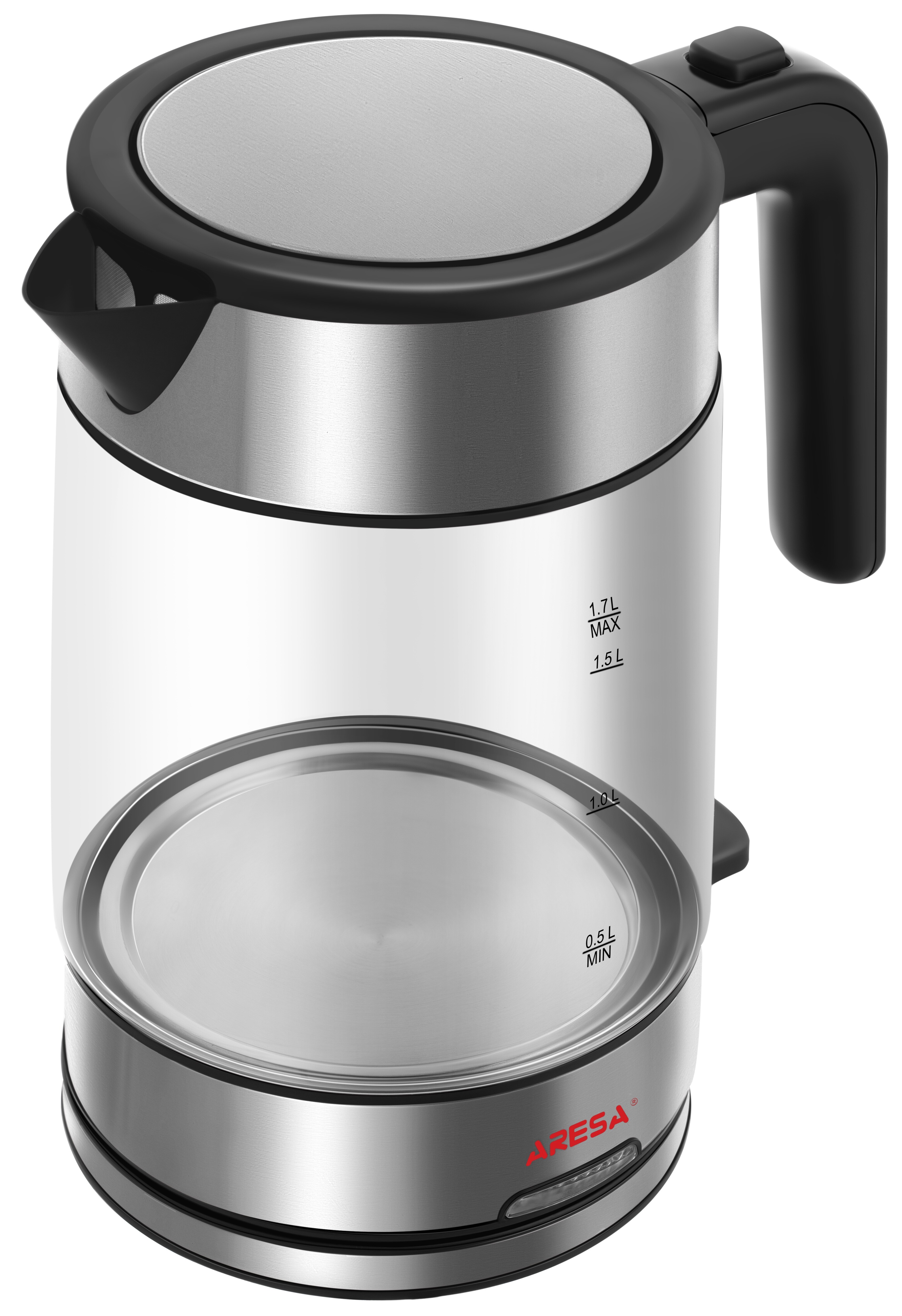 8192319 Электрочайник Aresa AR-3459 серебристый STDN-0085983 - Вид №1