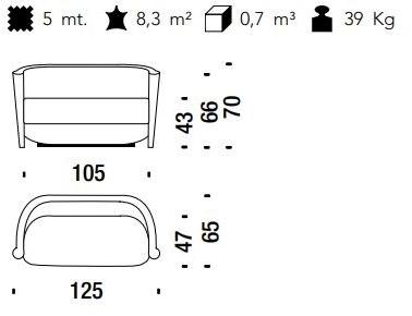 Moroso Диван из кожи или ткани Timeless sun-id-1455205 - Вид №1