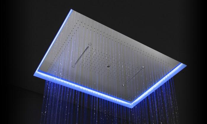 Antonio Lupi Design Потолок из нержавеющей стали со светодиодной насадкой для душа с водопадом Antoniolupi sun-id-1388203 - Вид №2