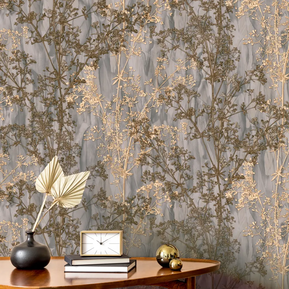 Обои флизелиновые Euro Decor Fjord темно-серые 1.06 м ED7113-23 88475912 STLM-2185647 - Вид №2