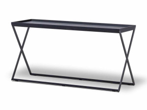 Высокий прямоугольный журнальный столик из грецкого ореха