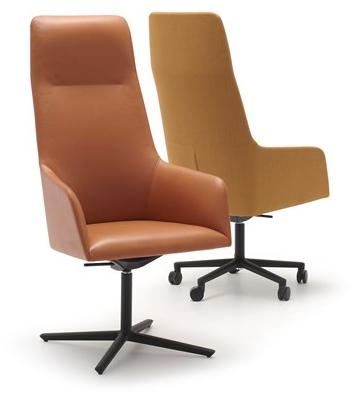 Andreu World Кресло исполнительное вращающееся с 4 спицами Alya executive So1491 - Вид №1