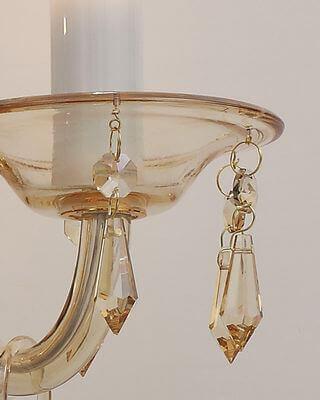 Бра настенное шампань Lumien Hall "Моррис" 2018/2W-CHGD LUMIEN HALL СВЕЧА 00-3931604 Бежевый  - Вид №1