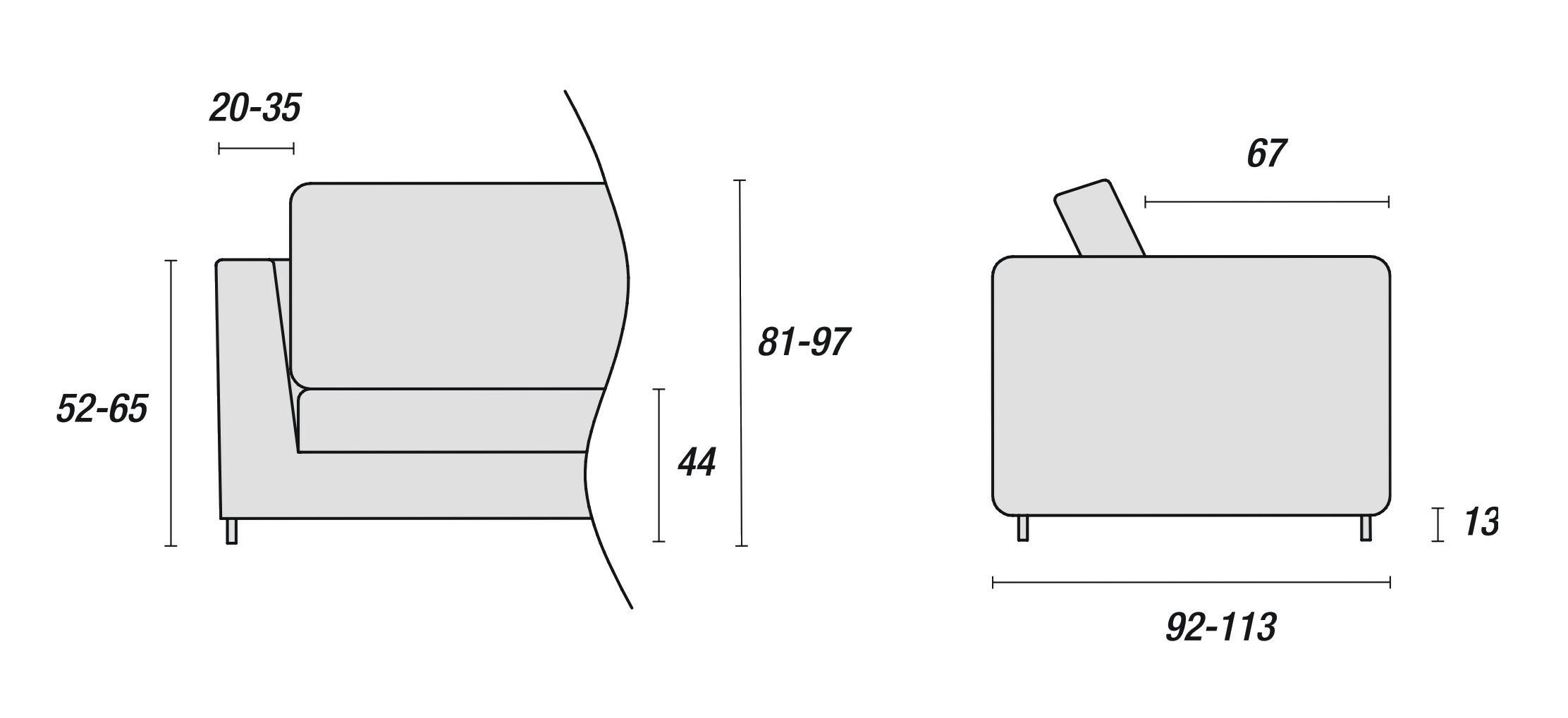 Ткань диван Ditre Italia BLUM ARCH-00080172 - Вид №9
