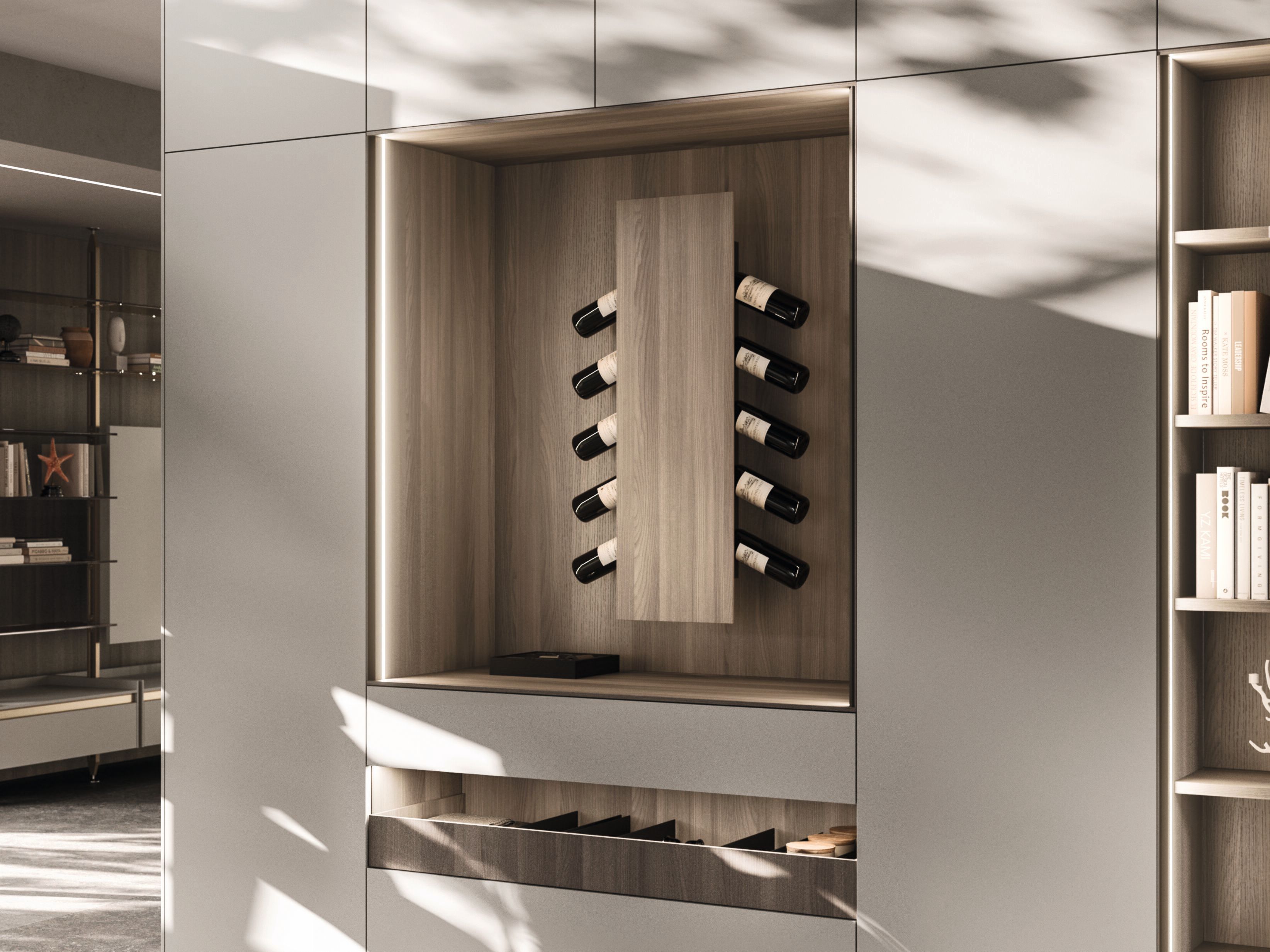 Деревянная настенная винная стойка Arrital Feeling Home ARCH-00052678