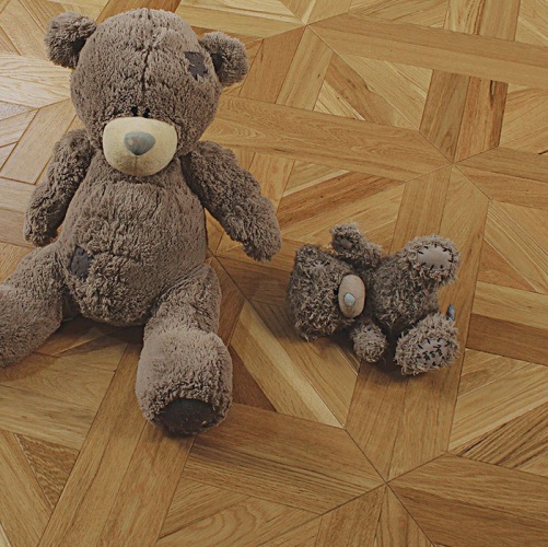 Модульный паркет Marco Ferutti Linea Linea Дуб с брашью (Текстурированная) 405х405 мм 2600600029 - Вид №2