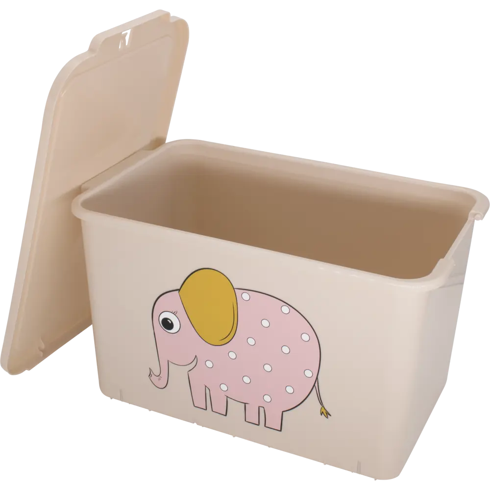 Контейнер Honey Animals Слон 39.5x24.1x23.1 см 15 л полипропилен цвет пудра 83306944 STLM-2173240 Santreyd - Вид №6