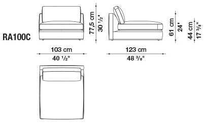 B&B Italia Модульный угловой диван из ткани Richard sun-id-1472345 - Вид №51