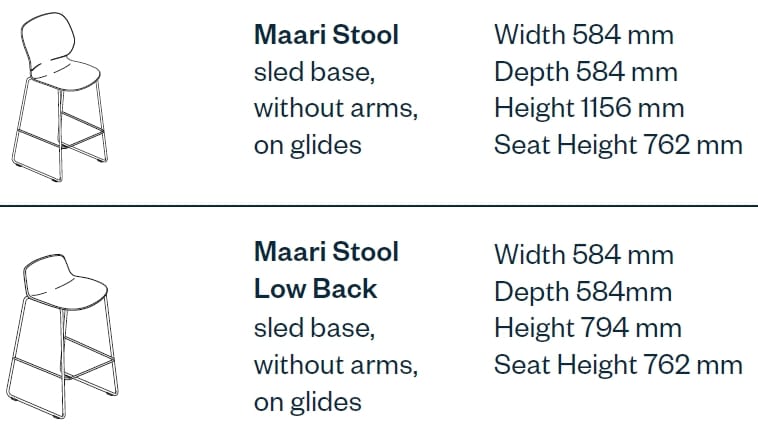 Рециркулированный материал сани офисный стул со спинкой Haworth Maari ARCH-00067085 - Вид №4