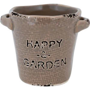 Кашпо-кактусник 7.5x7x9 см v0.17 л керамика коричневый