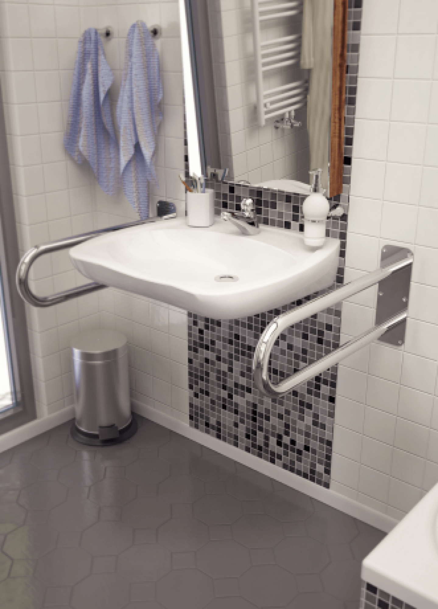 Сантехнические аксессуары WBUSX003 Hастенная ручка Terma ∅32  - Вид №8