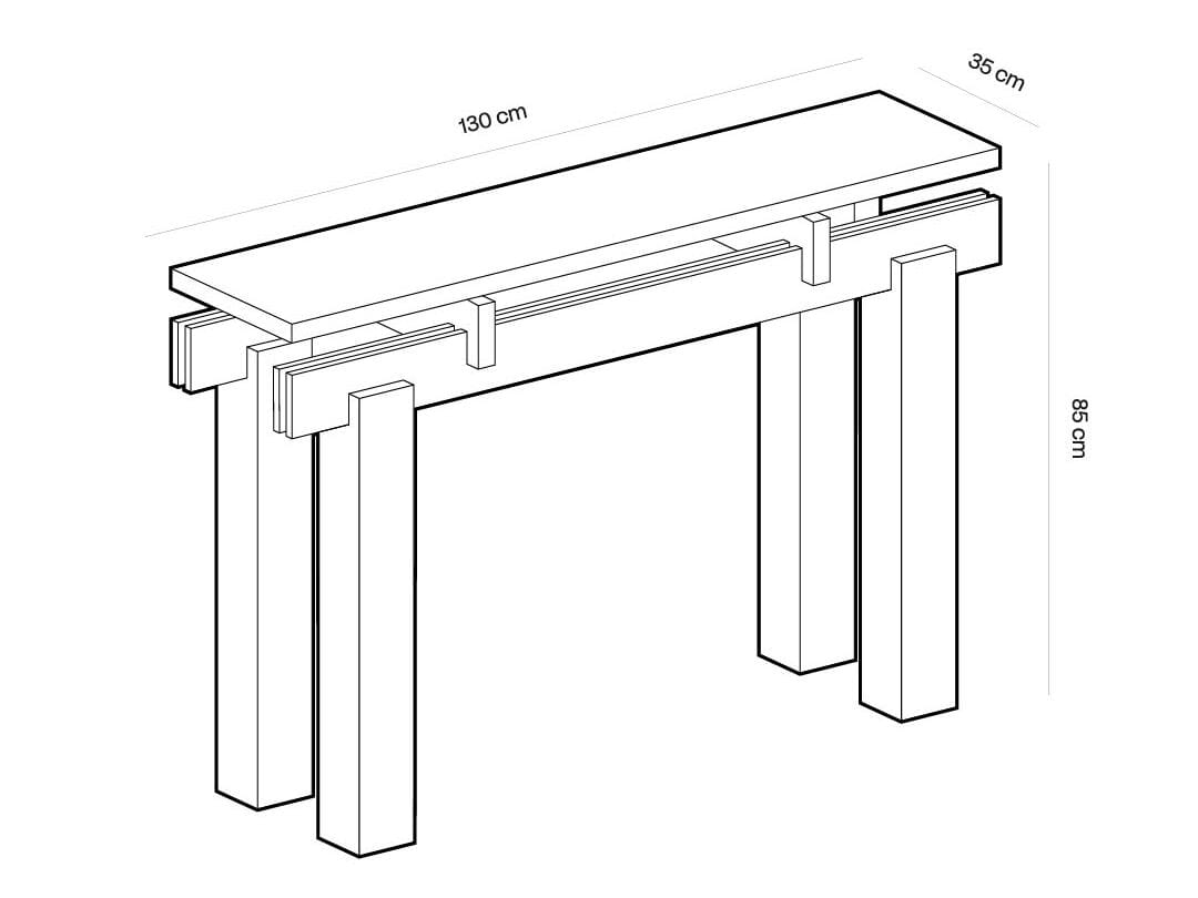Прямоугольная дубовая консоль YET. Design Studio Off_Grid ARCH-00085462 - Вид №6