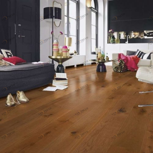 Паркетная доска Meister PD 400 Cottage Закопченый лайт 8307 Дуб Рустик с брашью (Текстурированная) 2200х180 мм 2300200026