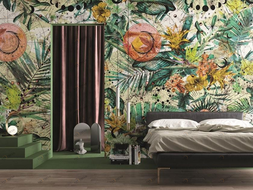 Inkiostro Bianco Обои с цветочными мотивами Inediti serie 03 sun-id-1409719