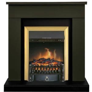 Каминокомплект Royal Flame Bergen STD SFT разборный Fobos FX Brass 1.5 кВт цвет темная олива 89396830 STLM-2123769