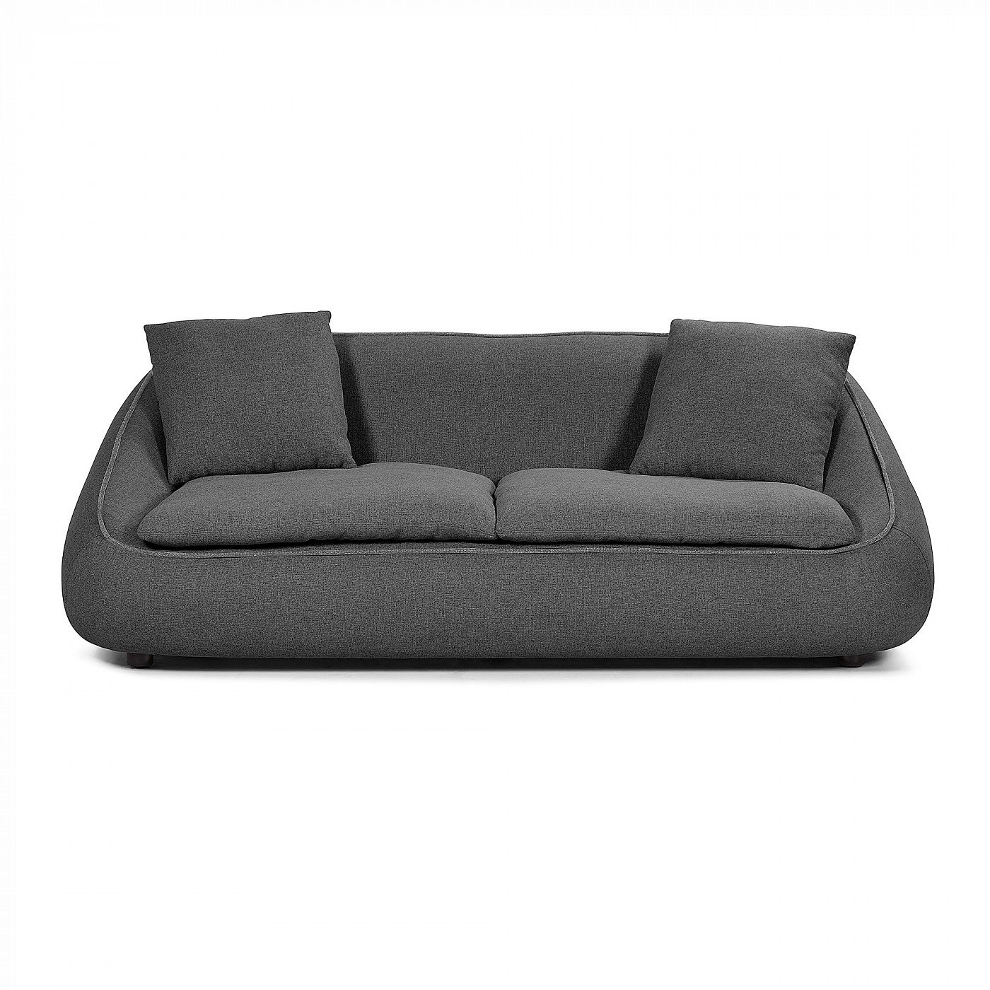 069454 Диван 3х местный коричневый La Forma Safira