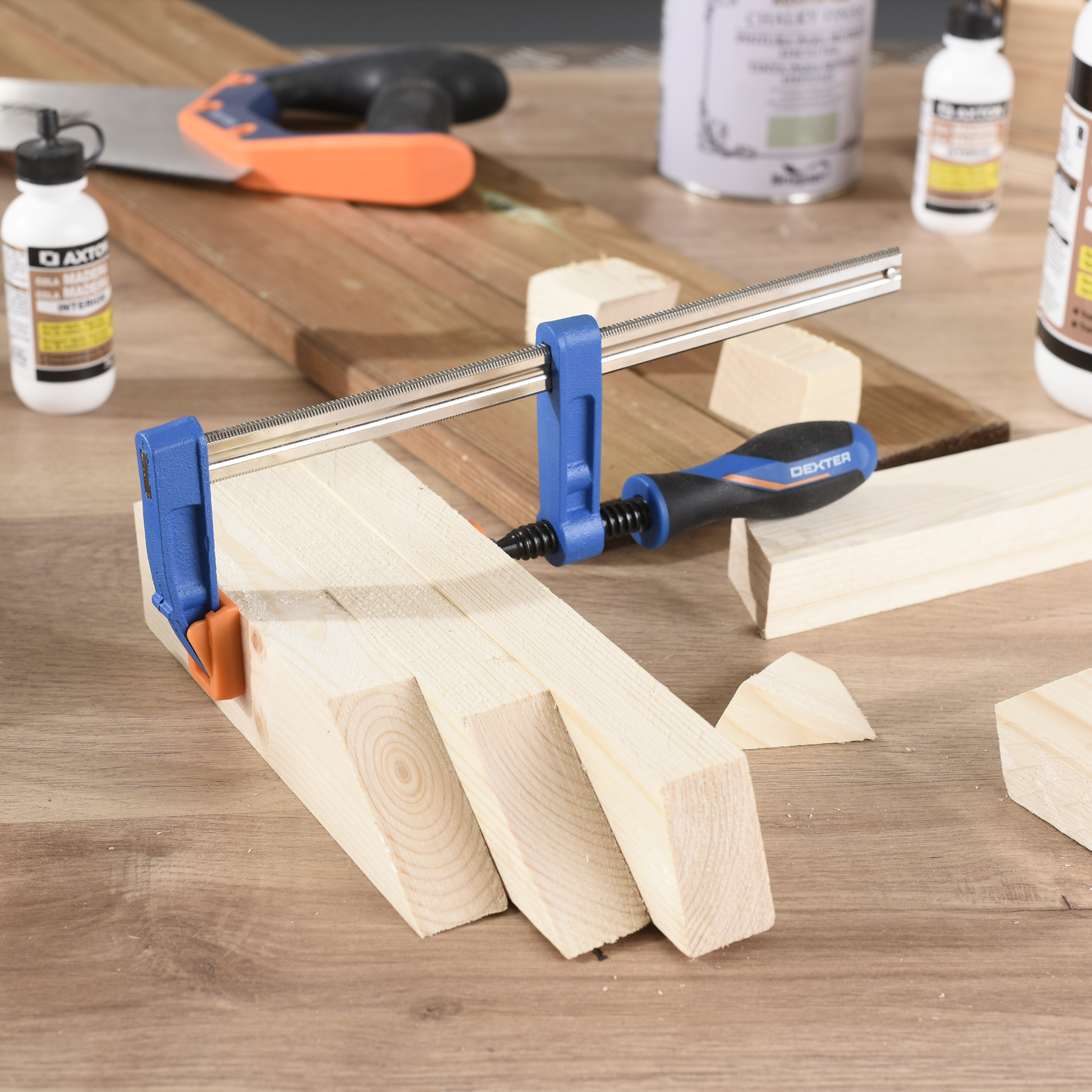 Струбцина F-образная Dexter 200 мм для профессионального монтажа 82305120 STLM-0024283 - Вид №6