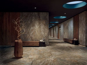 Керамогранит / напольное покрытие из ламинированного керамогранита с мраморным эффектом