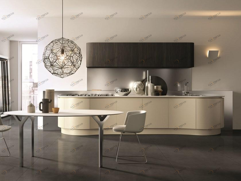 Aster Cucine Линейная лакированная кухня Domina sun-id-1501614