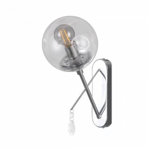 Бра настенное хром Lumien Hall "Юнас" 4029/1W-CR-CL LUMIEN HALL ЮНАС 00-3929742 Хром