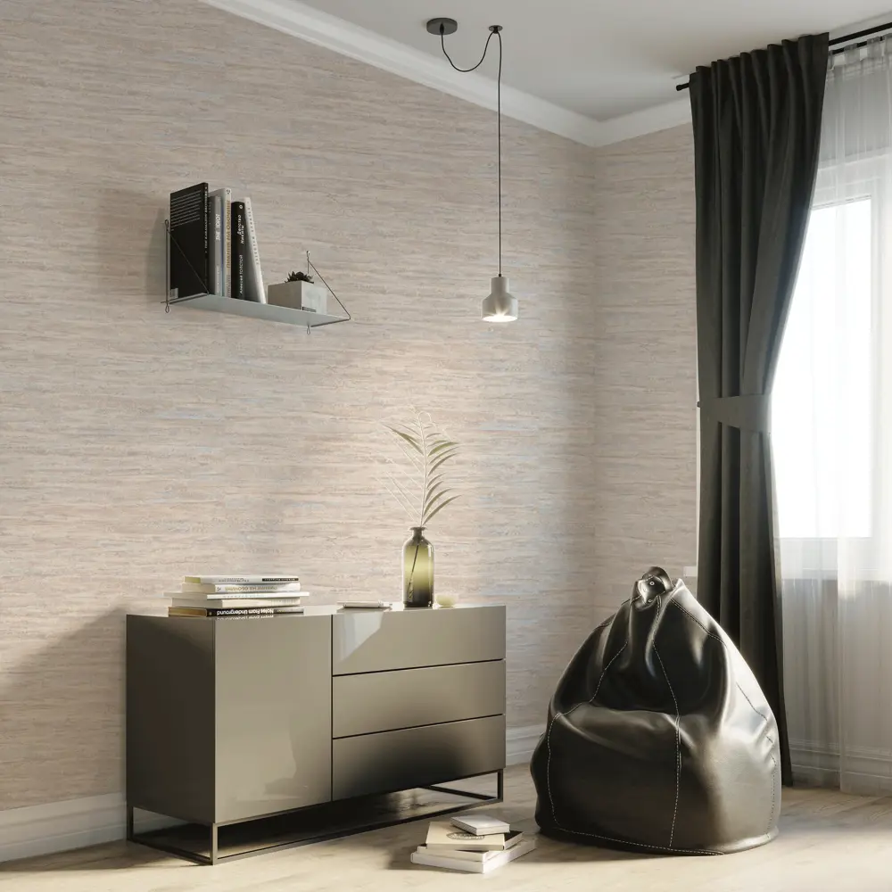 Обои флизелиновые Палитра Loft бежевые/голубые 1.06 м PL71651-26 89677192 STLM-2185860  - Вид №3