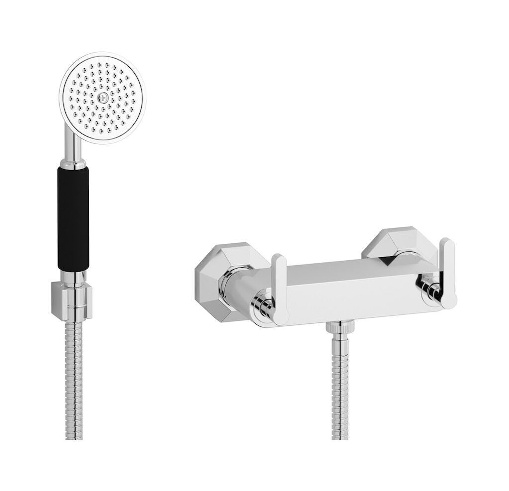 Встроенный смеситель для душа в комплекте с душевым гарнитуром. WE ARE IB bl350cc Chrome Belmondo 