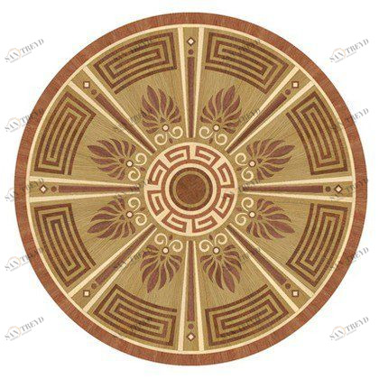 Художественный паркет Da Vinci Розетка 26-117 Дуб Селект (Гладкая) х1000диаметр мм 260090117