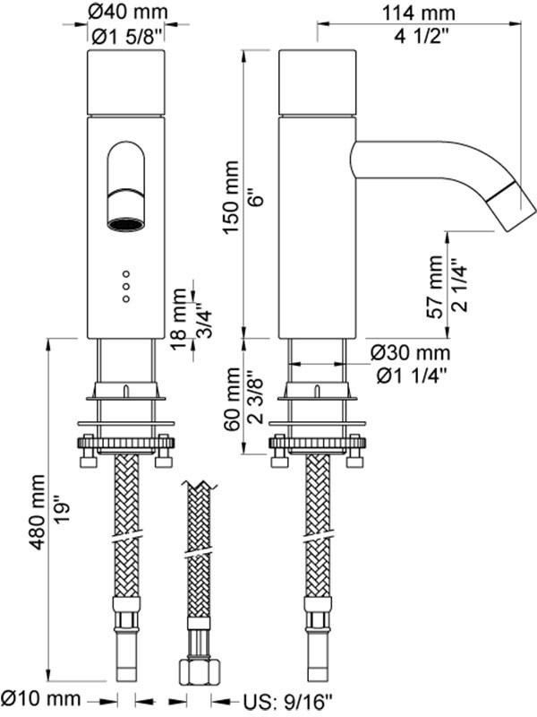 VOLA Смеситель для раковины с электронным управлением sun-id-1458552 - Вид №3