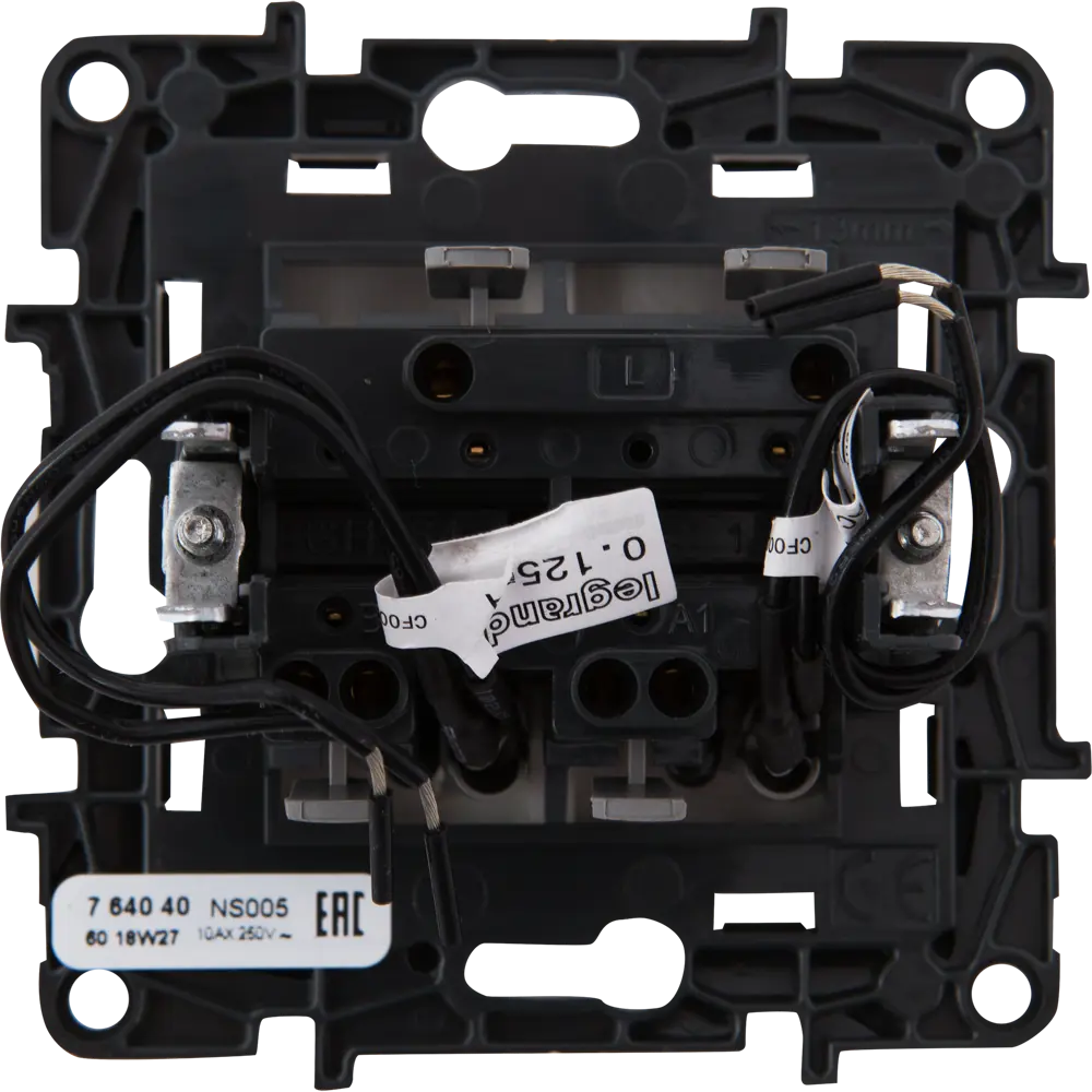 82064618 Выключатель встраиваемый Legrand Structura 2 клавиши с подсветкой, цвет белый STLM-0018608 - Вид №3