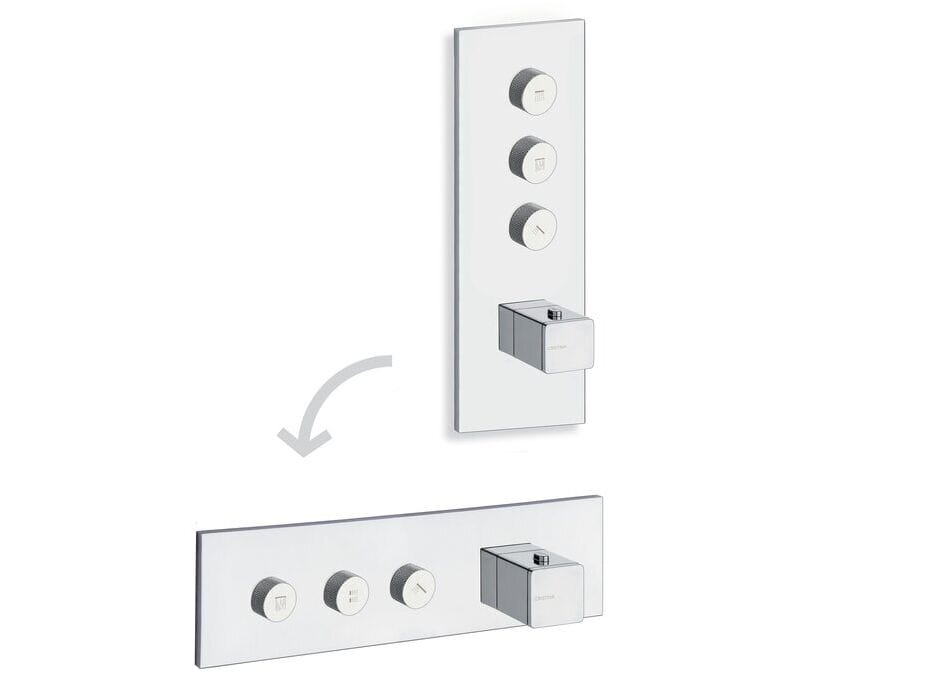 Термостатический смеситель для душа / ванны с 4 отверстиями и пластиной CRISTINA Rubinetterie Термостатические смесители-Shower &amp ARCH-00032050 - Вид №1