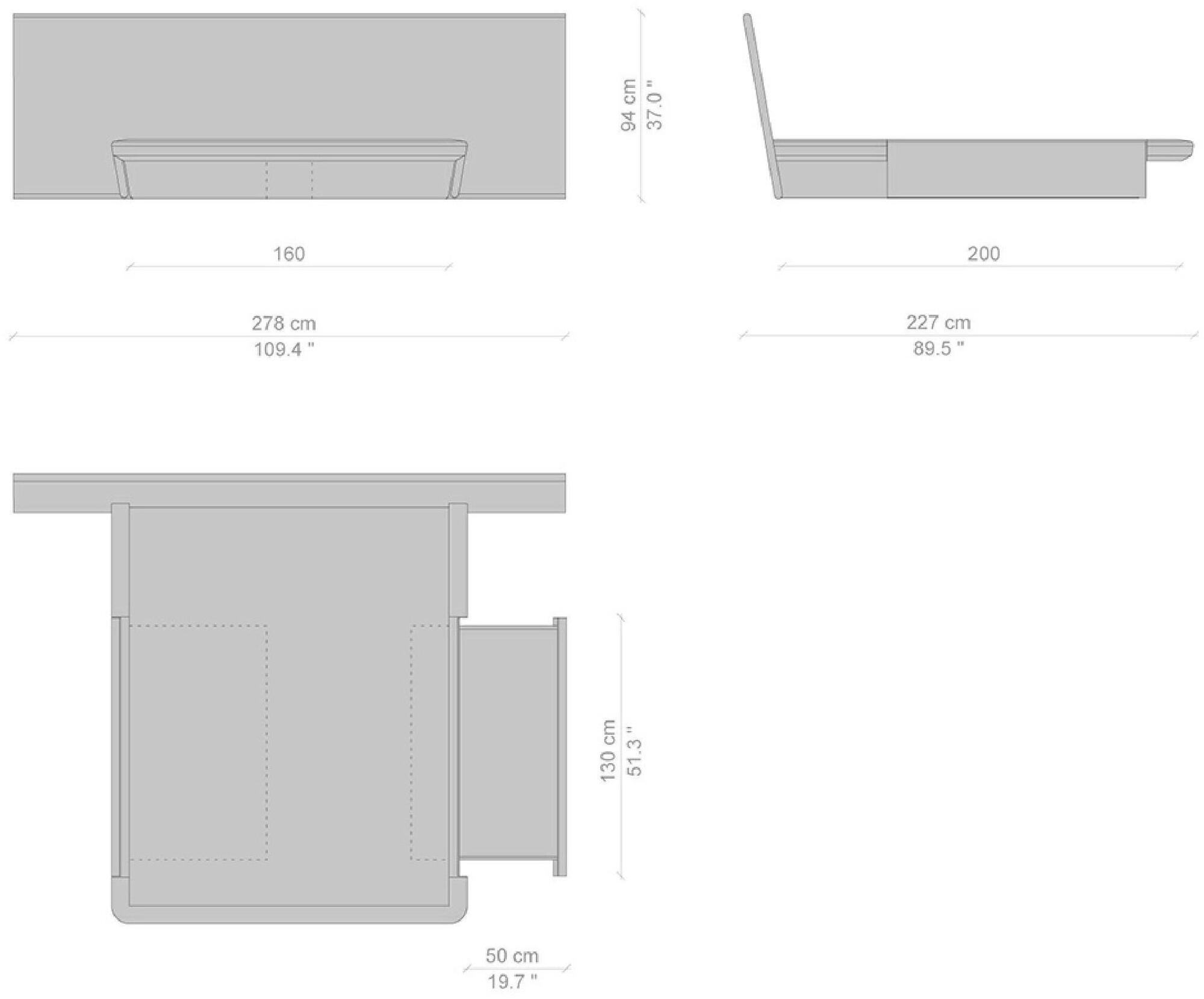 Cassina Кровать с изголовьем из ясеня  L42  - Вид №6