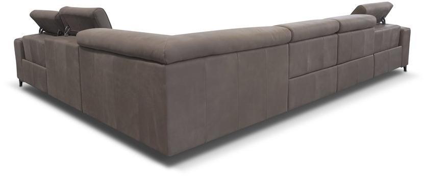 Rossini Sofas Угловой диван в коже с электроприводом sun-id-1506828 - Вид №7