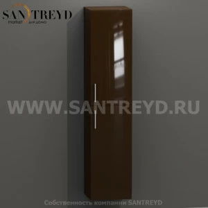 MDC168 Высокий шкаф с двумя створками 160 см коричневый Globo 4ALL Италия