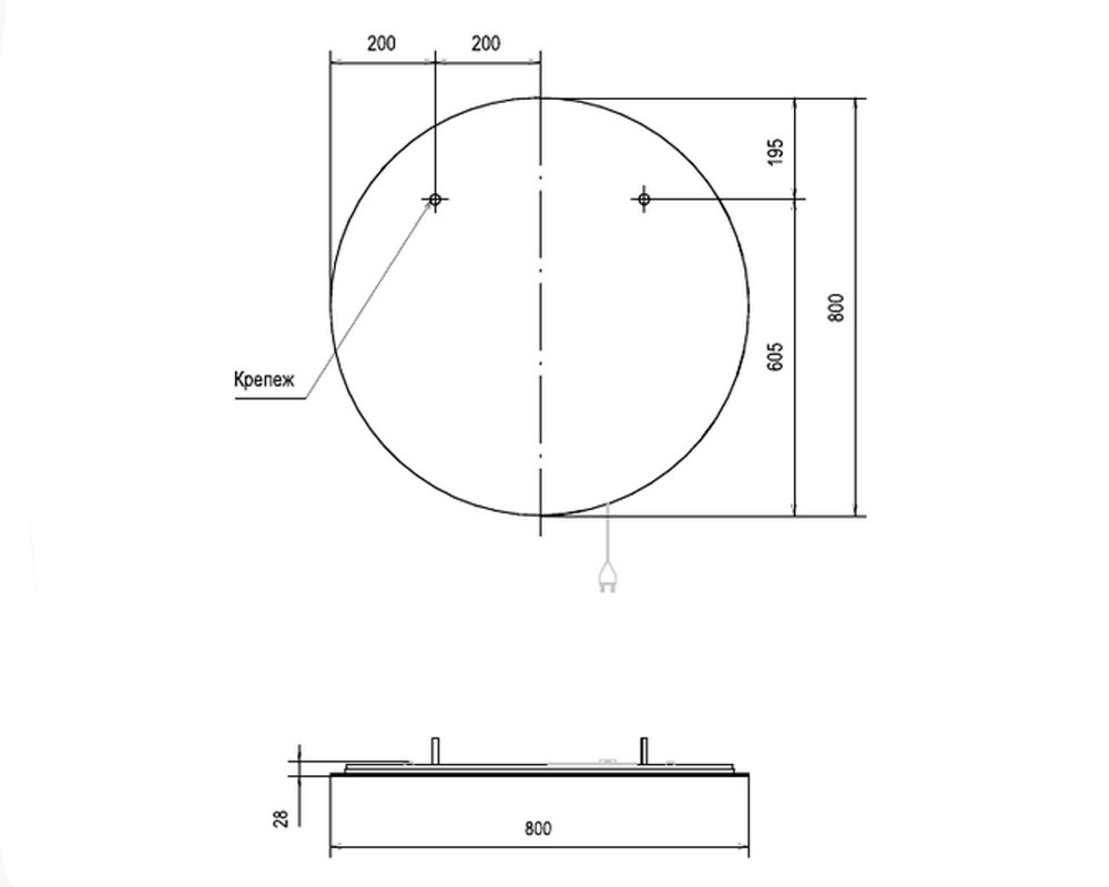 zkJUL.80 Зеркало Velvex Julia Santreyd - Вид №1