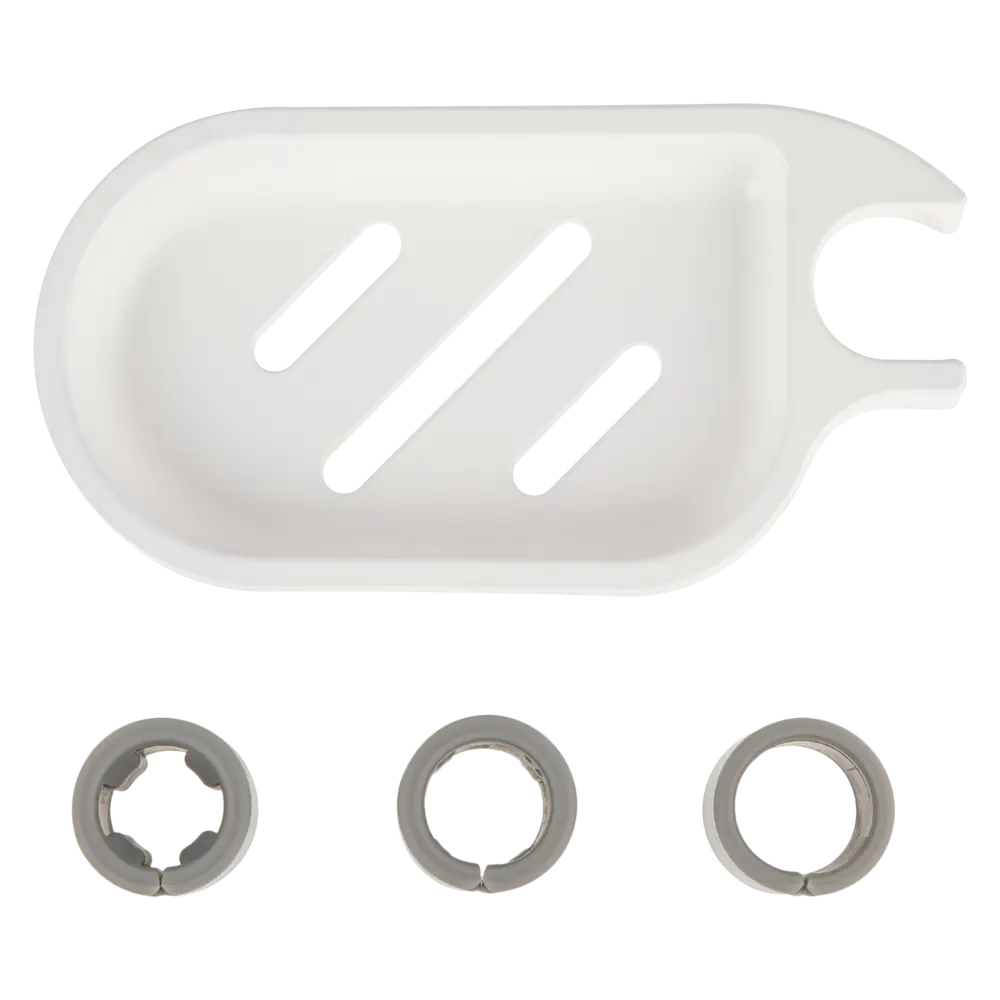 Мыльница для душевой штанги Osgard Endi 18-22 мм цвет белый матовый STLM-2090968 - Вид №1